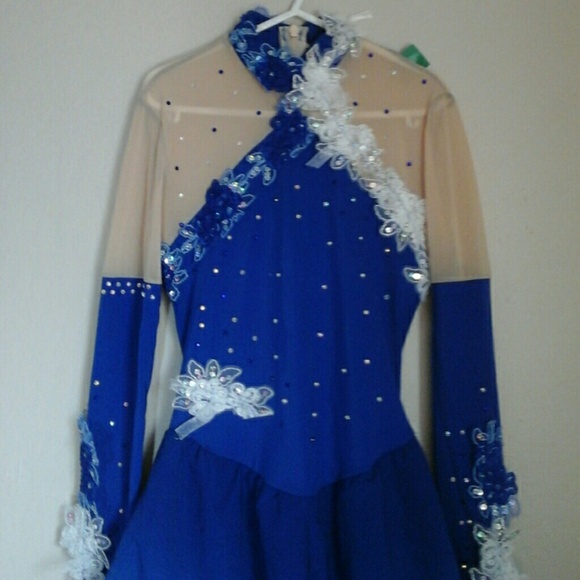 Professional Figure Skating Ombre Girl Dress - Picture 2 of 4